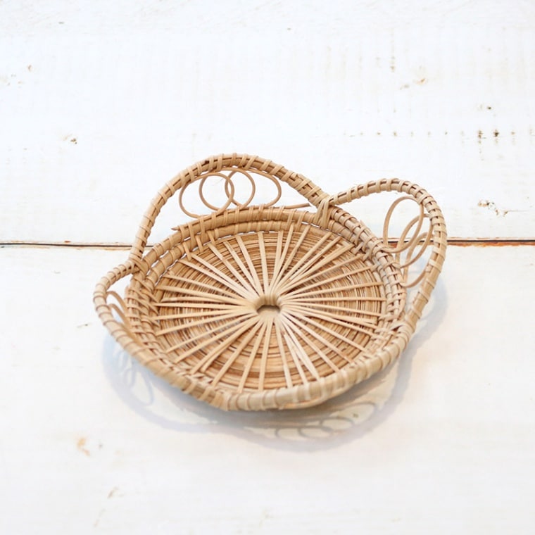 コースター ラタン ラウンド 縁あり NT