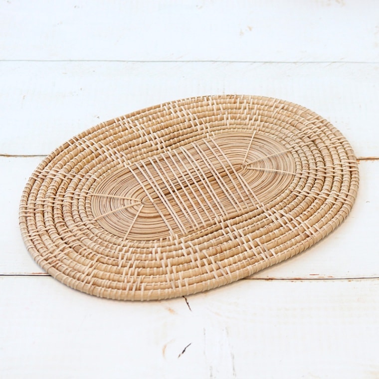 ランチマット ラタン オーバル NT