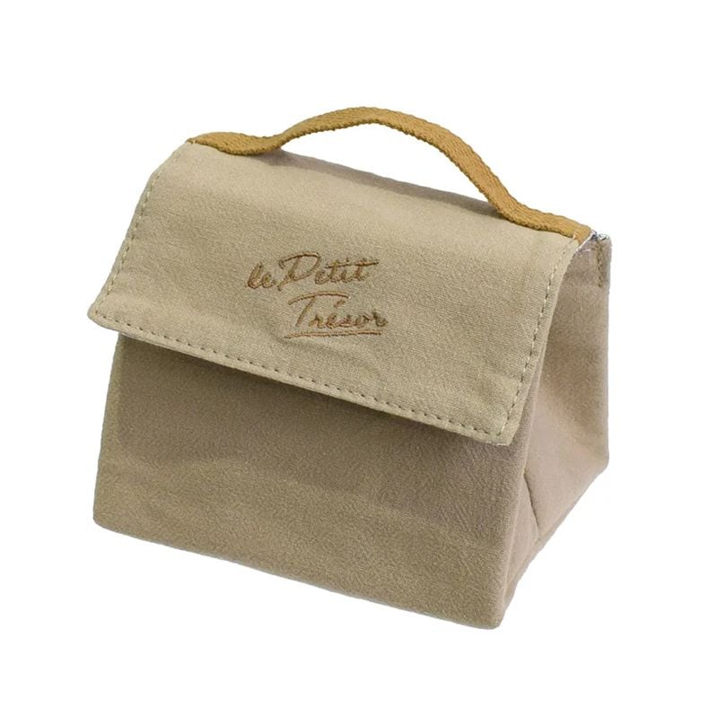 トレゾワ　保冷おにぎりポーチL　ベージュ