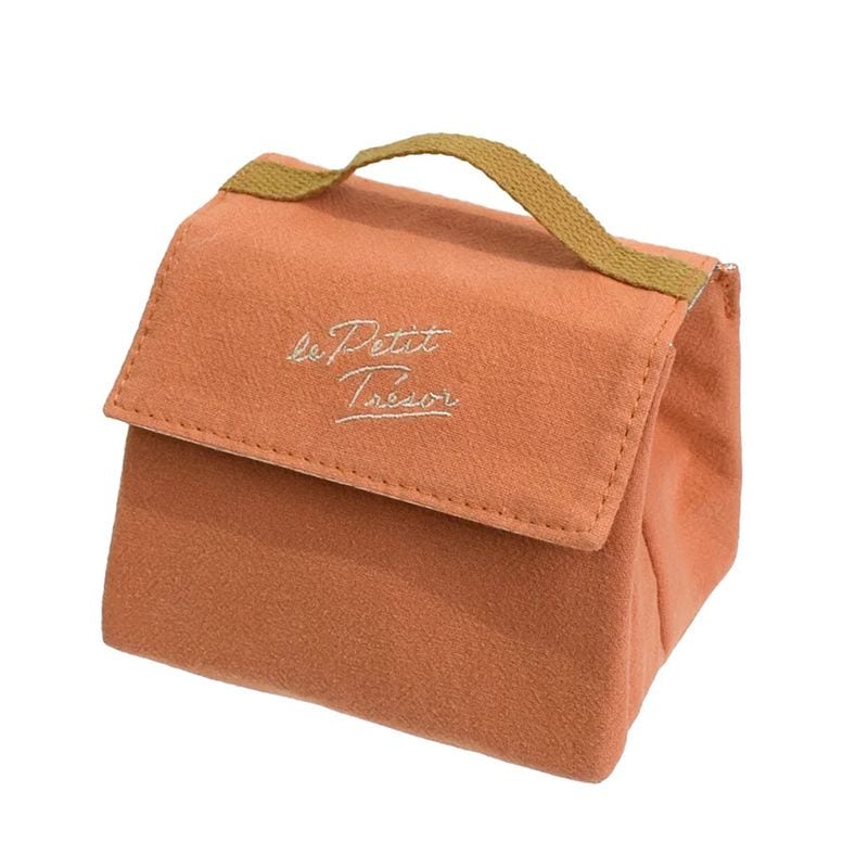 トレゾワ　保冷おにぎりポーチL　オレンジ