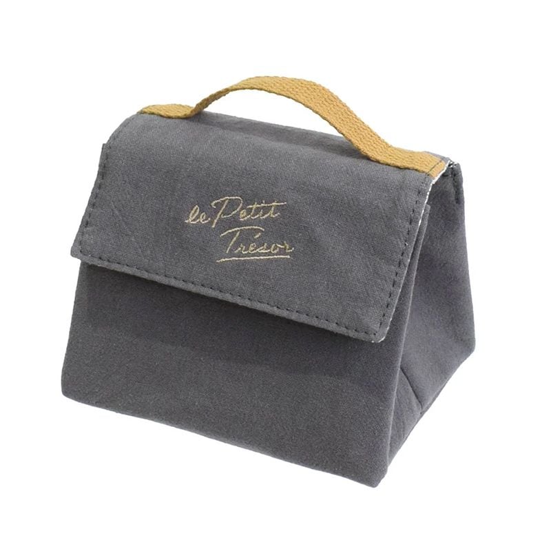 トレゾワ　保冷おにぎりポーチL　グレー