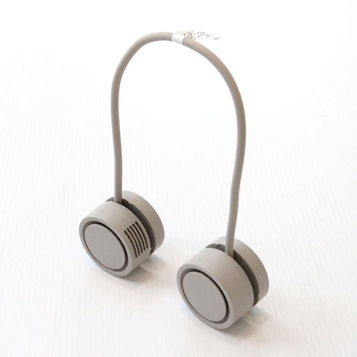 くるくる NECK FAN グレー