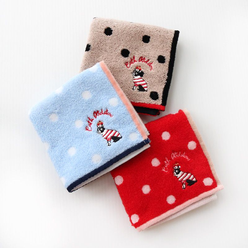Cath Kidston（キャスキッドソン） タオルハンカチ バーニー刺繍