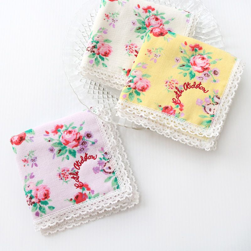 Cath Kidston（キャスキッドソン）ガーゼタオルハンカチ ICON FLORAL