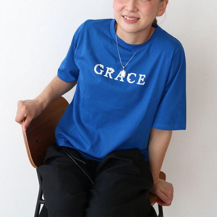 ビジューロゴTシャツ