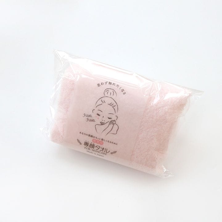 専顔タオル ピンク｜おぼろタオル