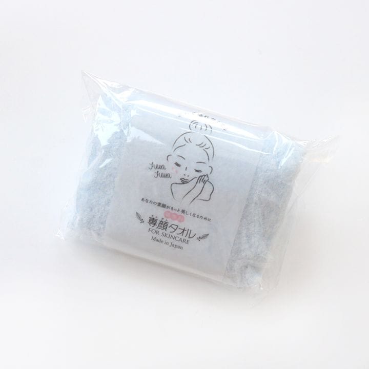 専顔タオル ブルー｜おぼろタオル