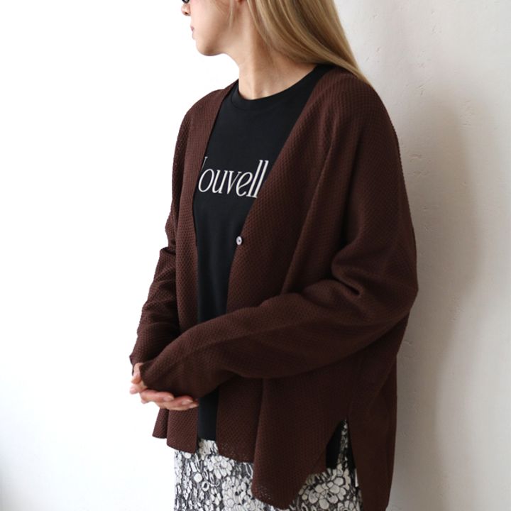 かのこ編みトッパーカーディガン