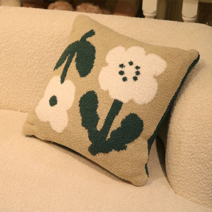 イロドリフラワー クッションカバー GR