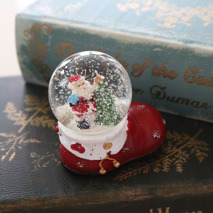 スノードーム ブーツサンタ