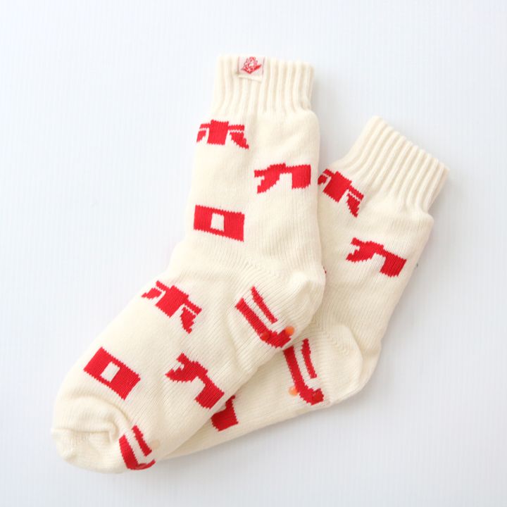 カタカナホカロン　レディースロゴソックス　IV