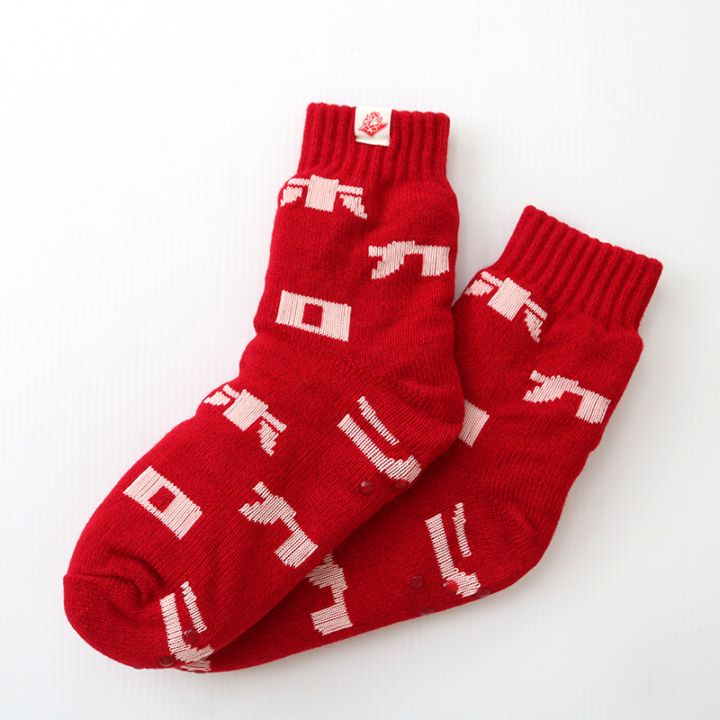 カタカナホカロン　レディースロゴソックス　RD