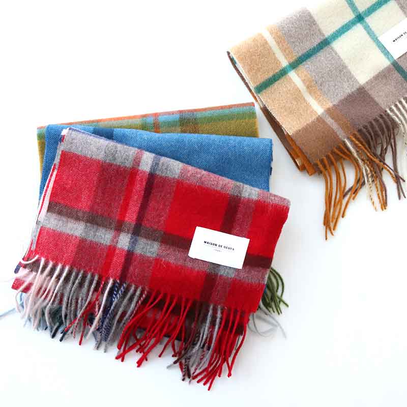 ウールマフラーチェック