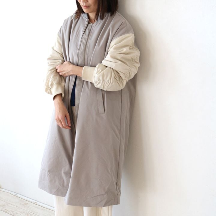 MA-1ロング裏地配色コート