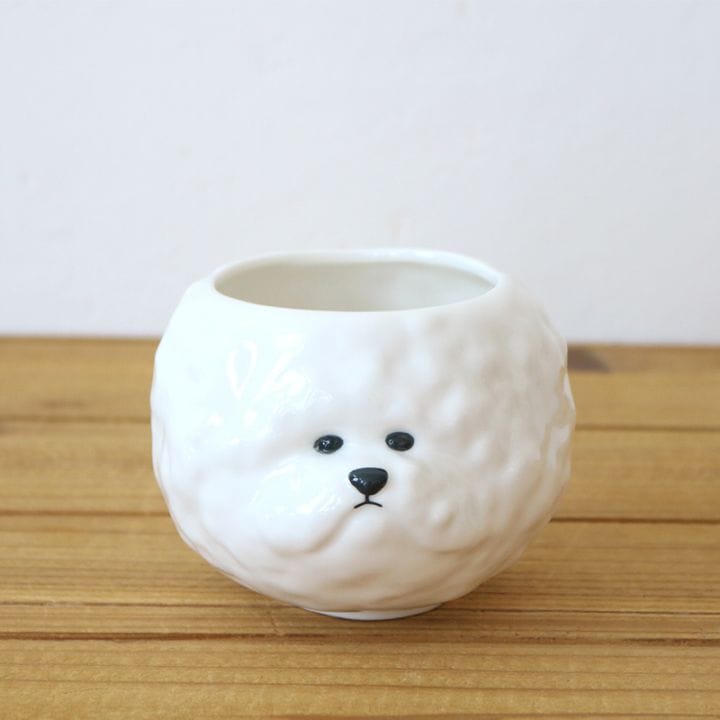 【3月上旬お届け】ビションフリーゼ お茶碗