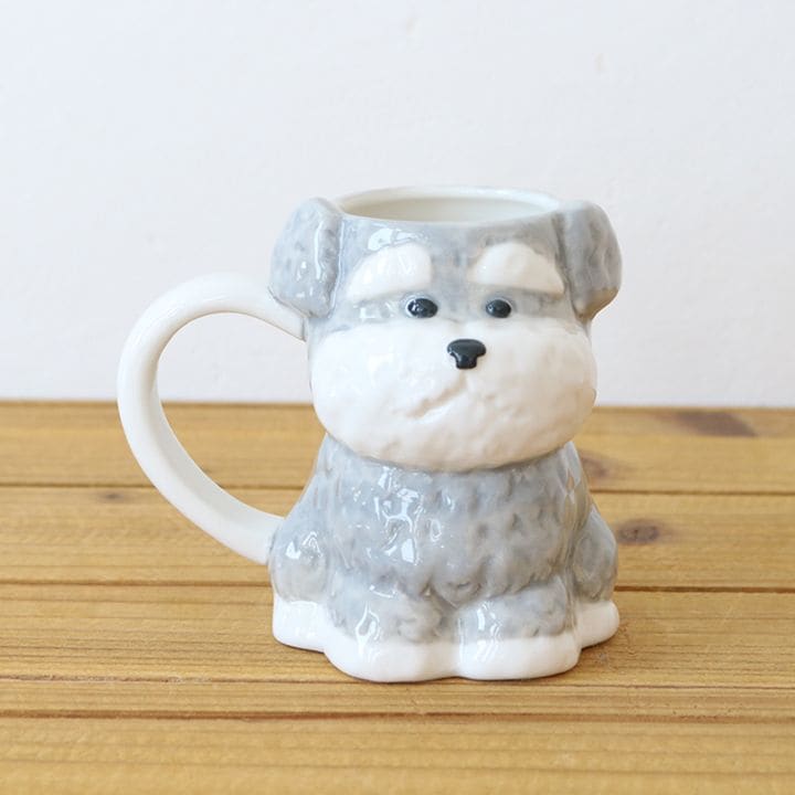 【3月上旬お届け】ダイカットマグ シュナウザー