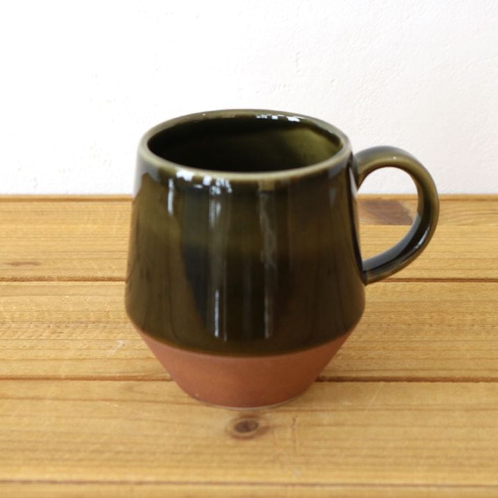 塗分けロンバスマグ 織部