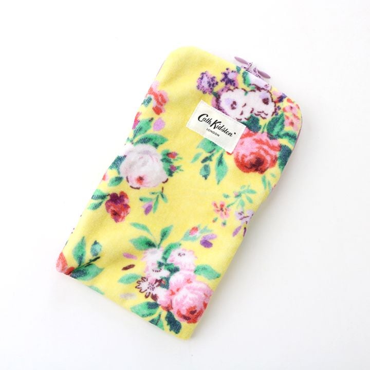 Cath Kidston（キャスキッドソン） タオルポーチ イエロー ICON FLORAL