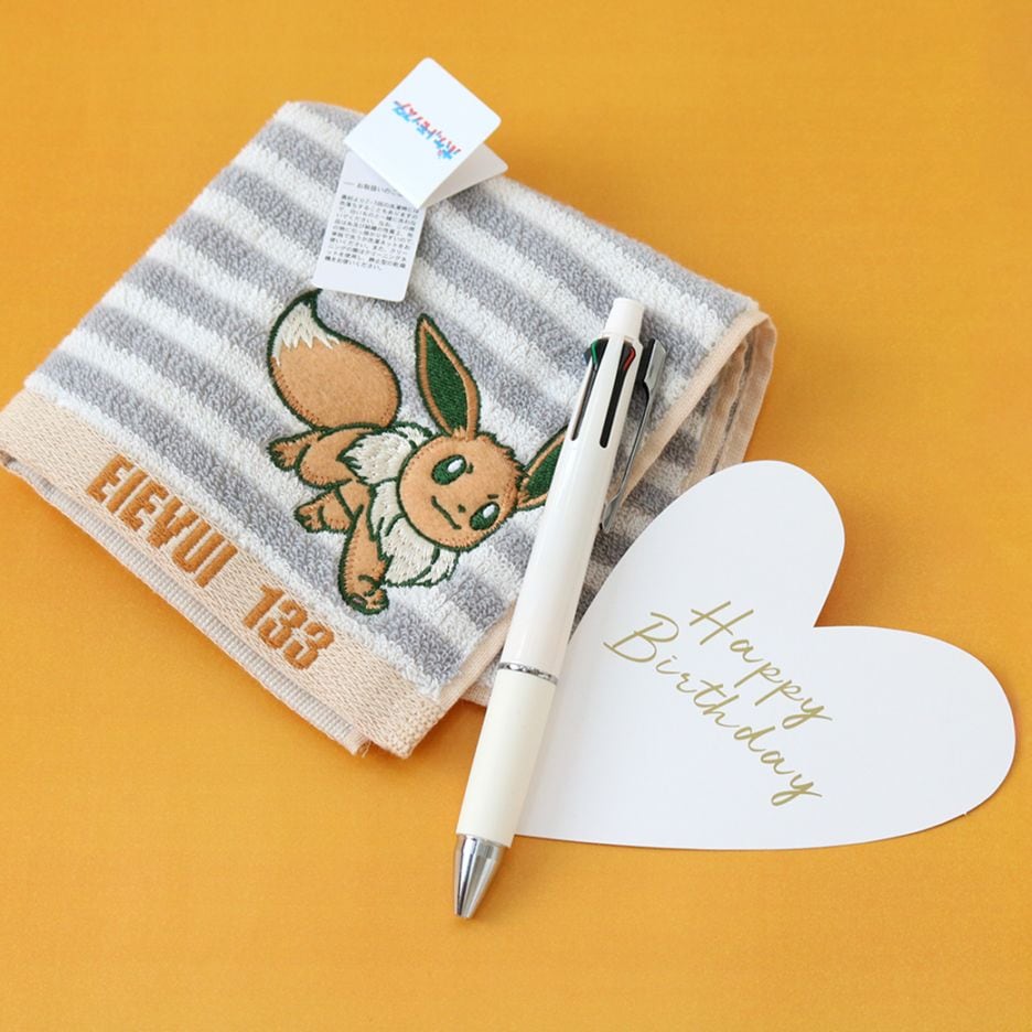 【名入れ可】ジェットストリームイーブイハンカチギフト