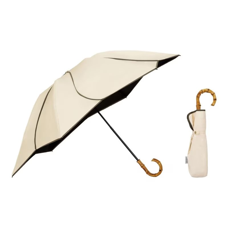 晴雨(折傘)UVO(ウーボ)3段折 フローラル mini BE