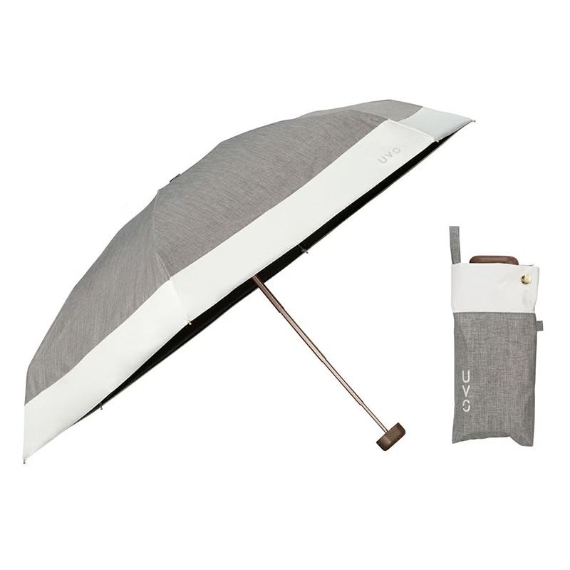 晴雨(折傘)UVO(ウーボ)5段折切継mini GY-OFF