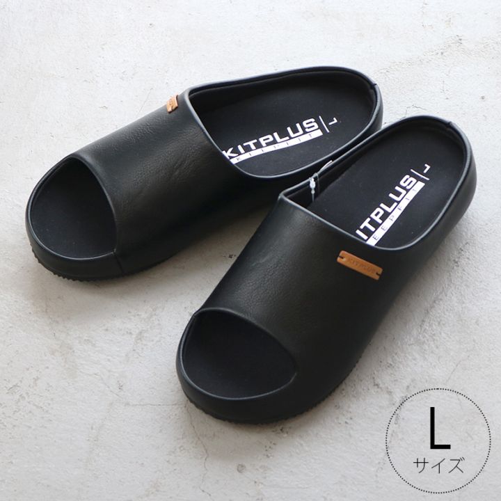 KITPLUS（キットプラス） オープンサンダル レディース Lサイズ24-24.5cm BK
