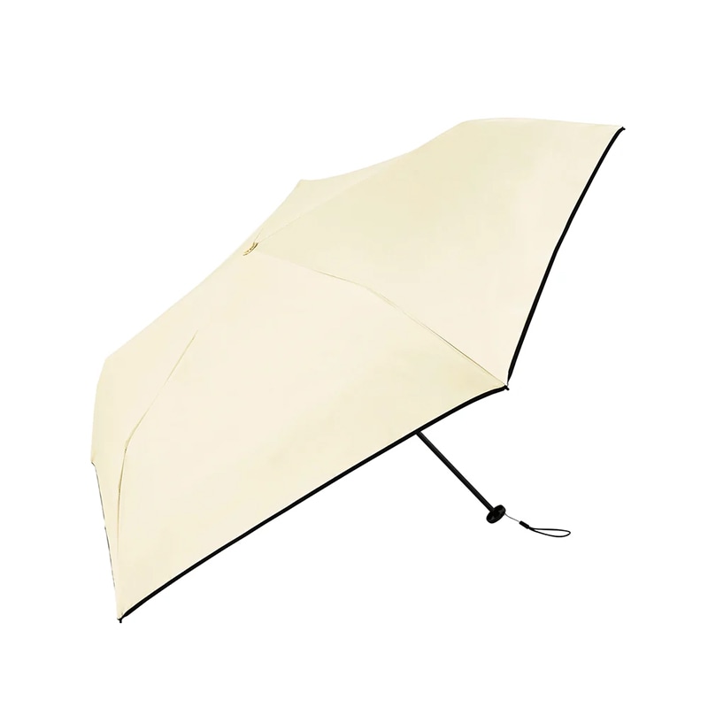 晴雨兼用(折傘)PUスーパーライト リボン ミニ BE