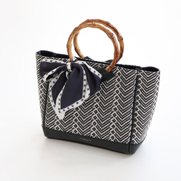 プラ竹手2WAY舟形ショルダー BK