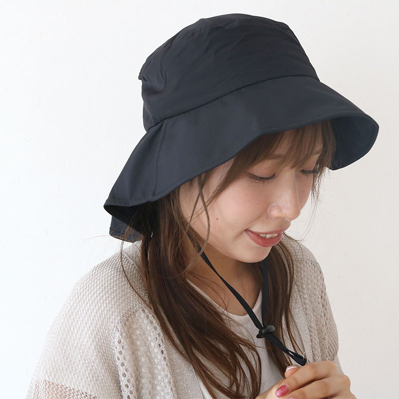 UVカット接触冷感コンパクトエアリーハット