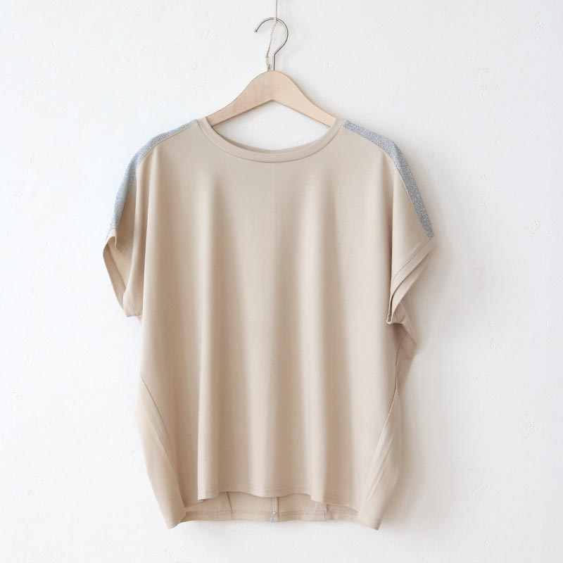 肩ラメラインＴシャツ｜BouJeloud
