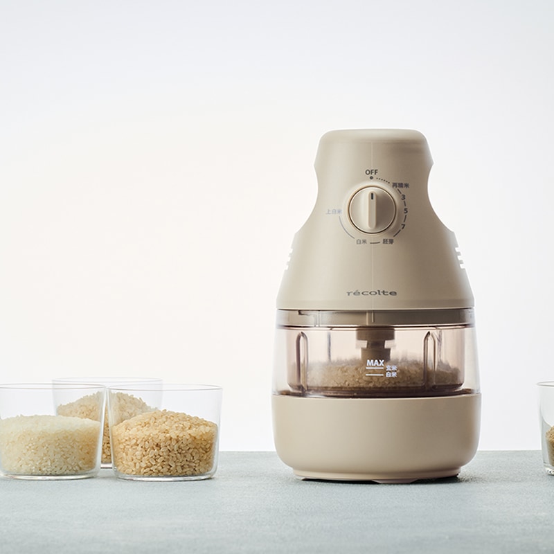 レコルト コンパクト精米機 クリームホワイト | ハンプティーダンプ