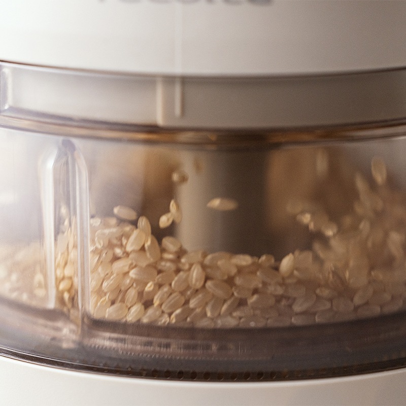 【3月上旬お届け】レコルト　コンパクト精米機　クリームホワイト