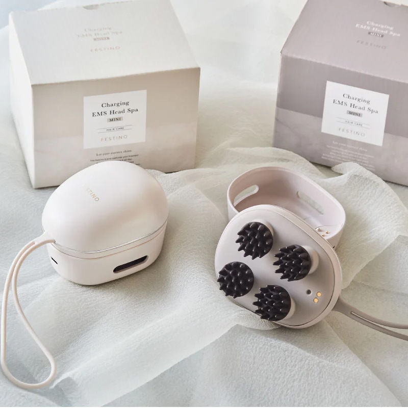 ヘッドスパFESTINO Charging EMS Head Spa Mini 充電式 EMSヘッドスパ ミニ | FESTINO フェスティノ 公式