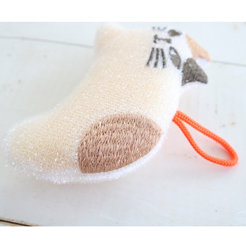 【2月末お届け】キラキラおそうじスポンジ　ミケ