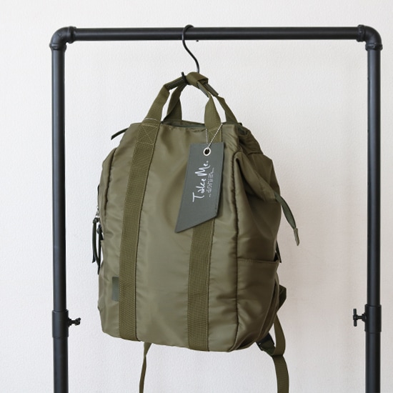 TakeMe(テイクミー)3レイヤーデイパック Cargo KH カーキ