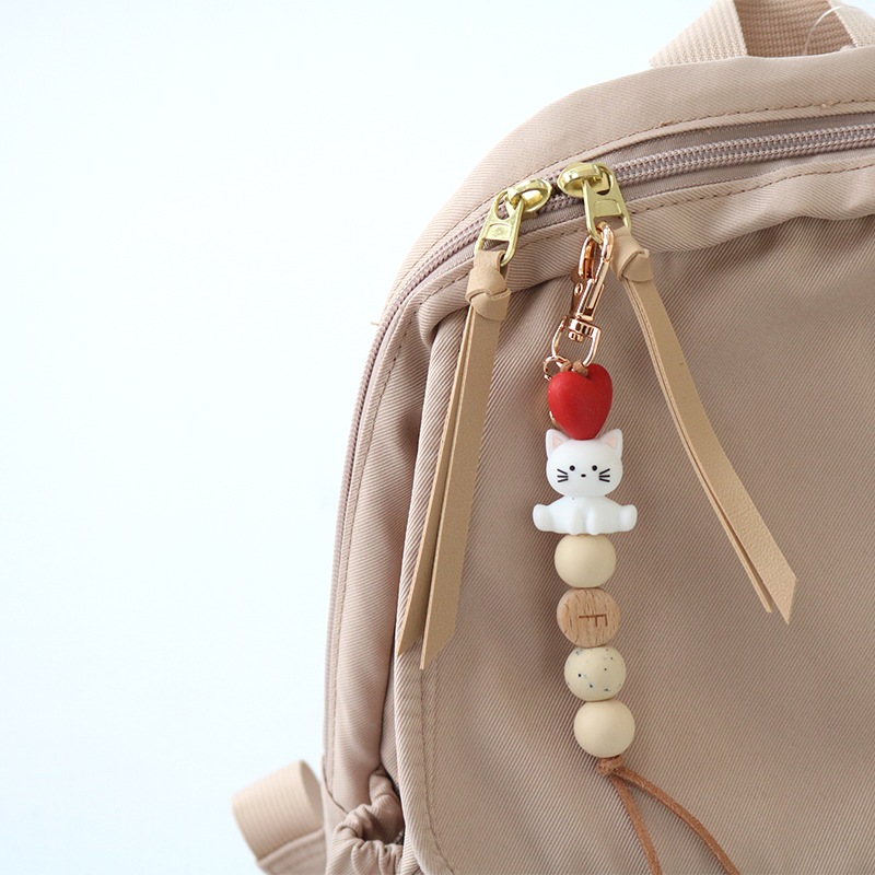 【2/20AM10時より販売再開】fikaおなまえキーホルダー いぬねこ