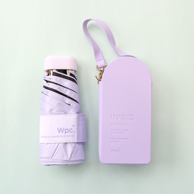 晴雨兼用(折傘)遮光ポシェットタイニー LAV