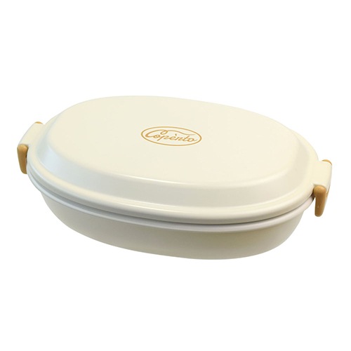 【4/5までポイント10倍】コペルト 抗菌食器にもなる１段ランチ アイボリー