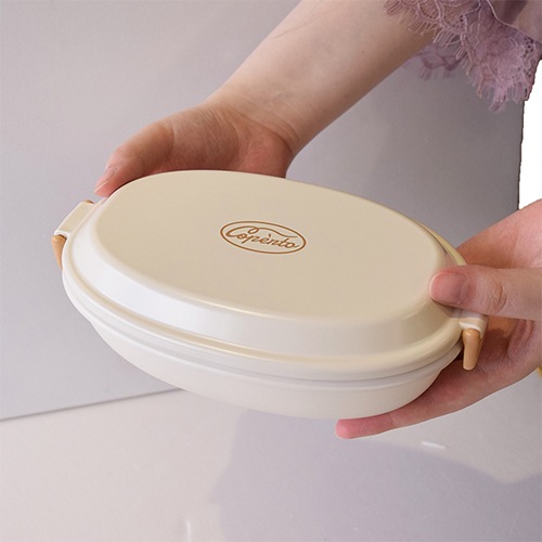 【4/5までポイント10倍】コペルト 抗菌食器にもなる１段ランチ アイボリー