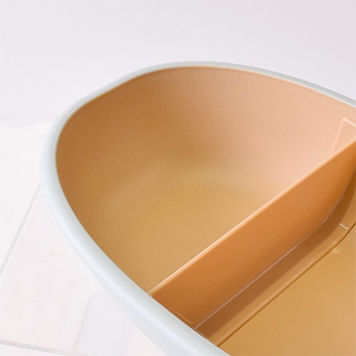 コペルト 抗菌食器にもなる１段ランチ グレー