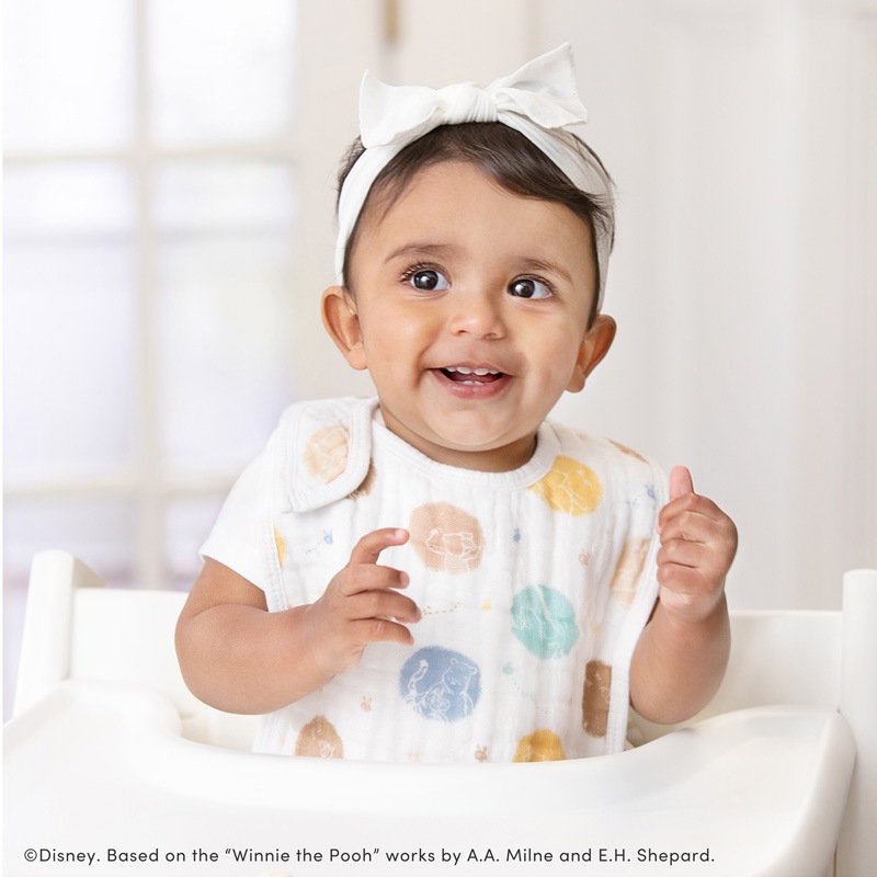 クラシック スナップビブ winnie in the woods|エイデン&アネイ