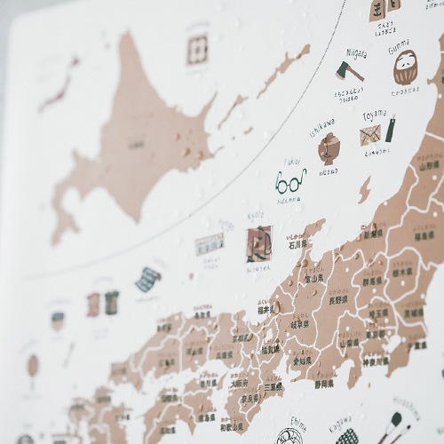 FORNE（フォルネ） japan map poster 日本地図ポスター | ハンプ