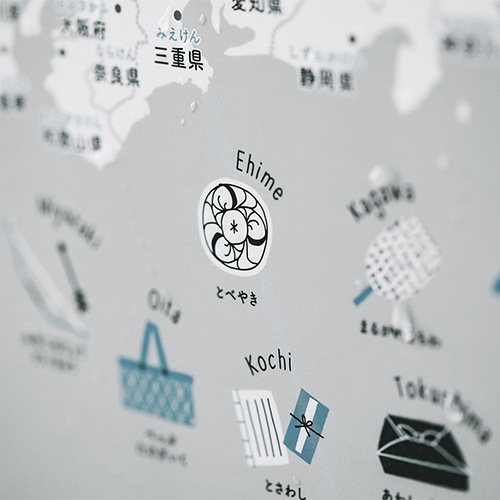 FORNE（フォルネ）　japan map poster 日本地図ポスター