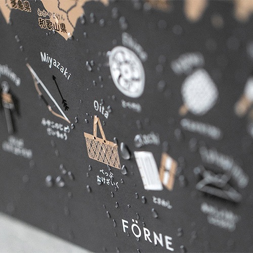 FORNE（フォルネ）　japan map poster 日本地図ポスター