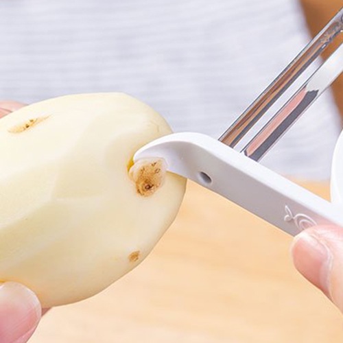 軽い力でスーッと切れるピーラー