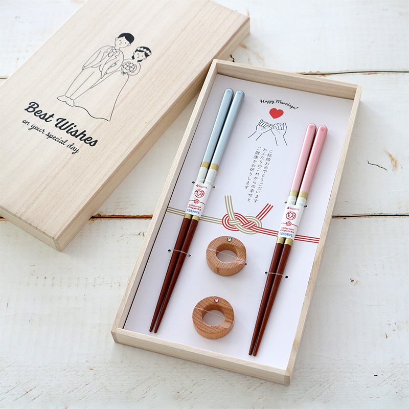 桐箱箸置付 シャンパンペア | ハンプティーダンプティー公式通販