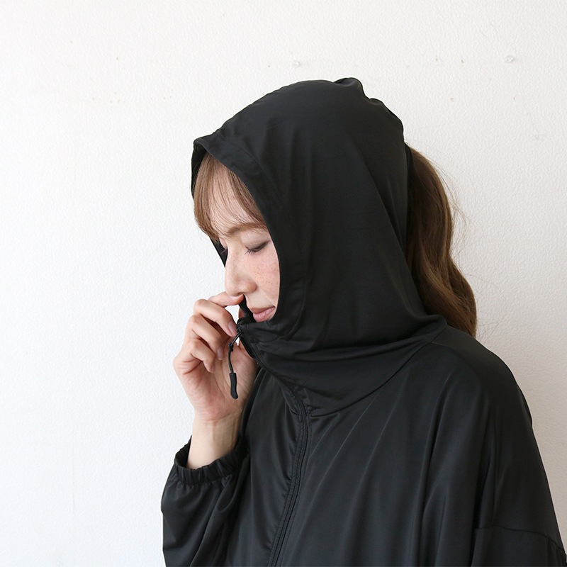 HD ママさんが考えた最強のUVパーカー ショート BK