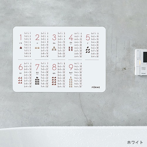 FORNE（フォルネ）　kuku poster 掛け算ポスター