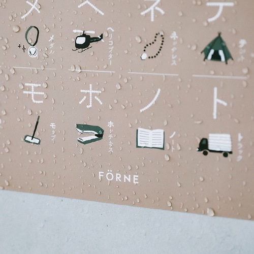 FORNE（フォルネ）　katakana poster カタカナポスター