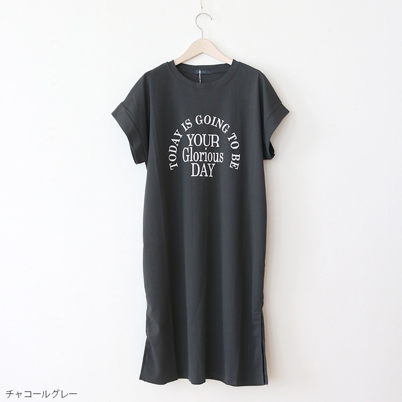 Russeluno ワンピース (LIC LOGO) オーバーサイズロゴワンピース